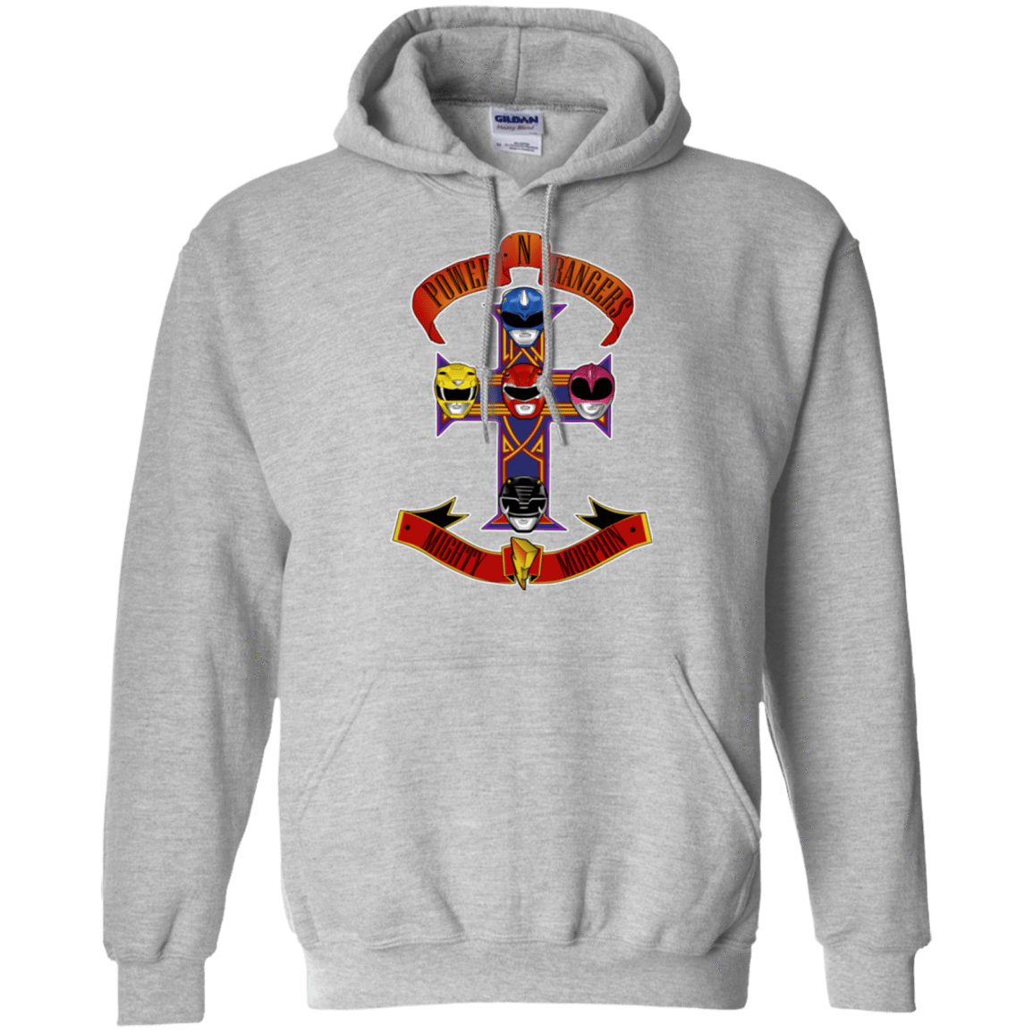 Sweatshirts Sport Grey / Small Power N Rangers Pullover Hoodie