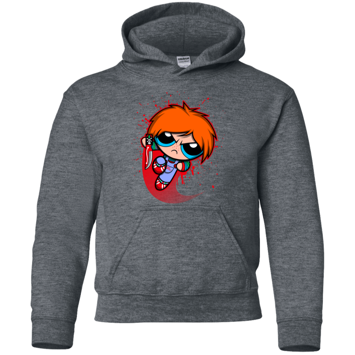 Sweatshirts Dark Heather / YS Powerchuck Toy Youth Hoodie