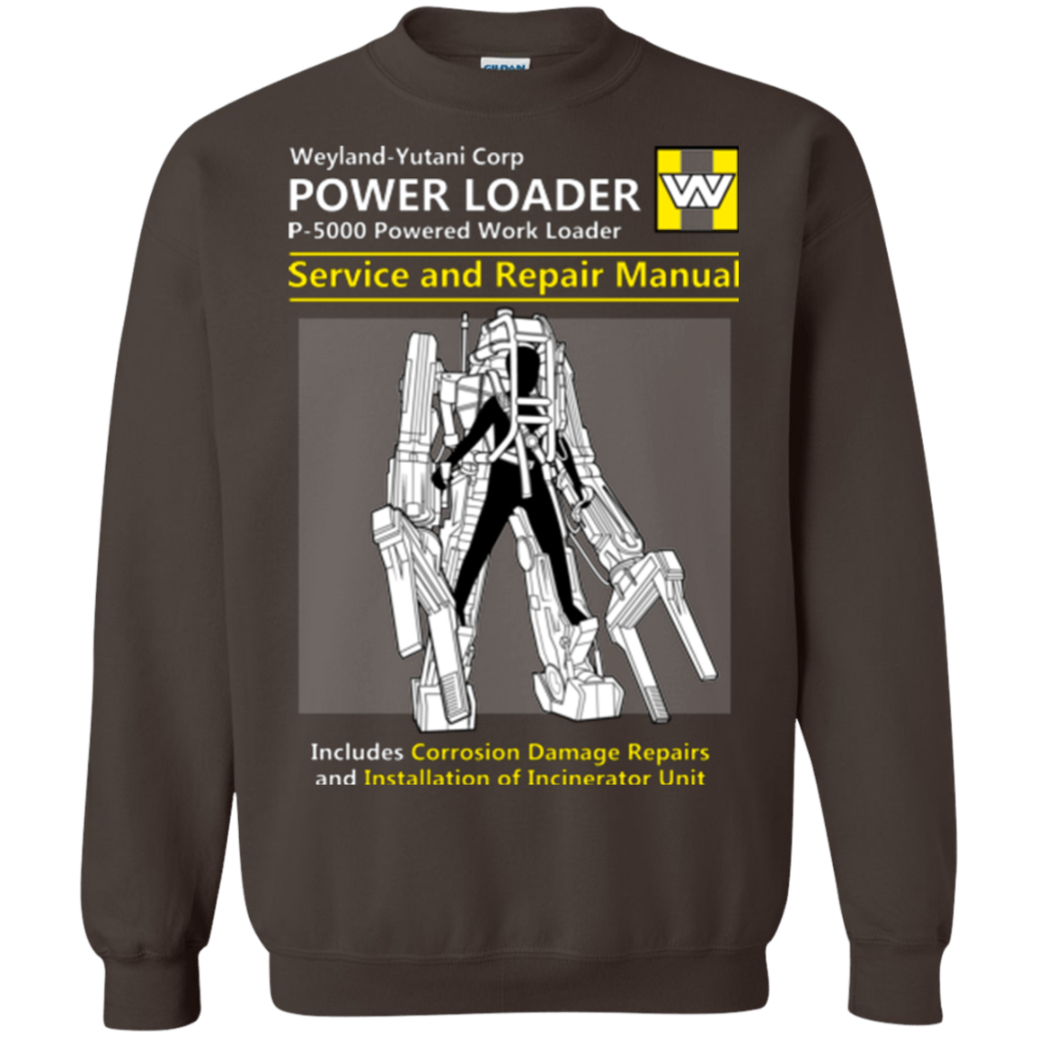 Sweatshirts Dark Chocolate / Small POWERLOADER SERVICE AND REPAIR MANUAL Crewneck Sweatshirt