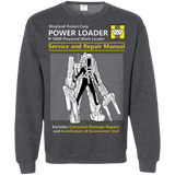 Sweatshirts Dark Heather / Small POWERLOADER SERVICE AND REPAIR MANUAL Crewneck Sweatshirt