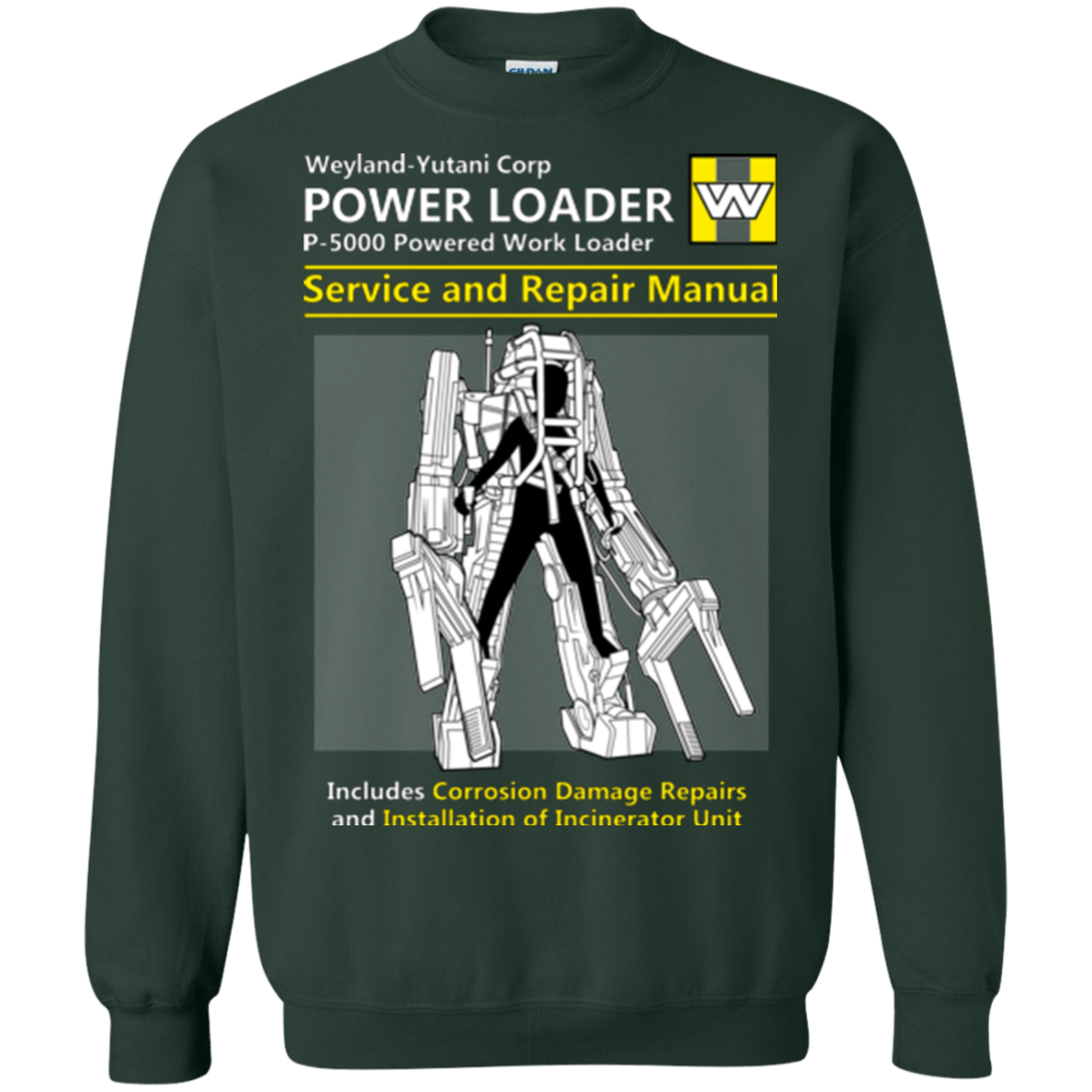 Sweatshirts Forest Green / Small POWERLOADER SERVICE AND REPAIR MANUAL Crewneck Sweatshirt