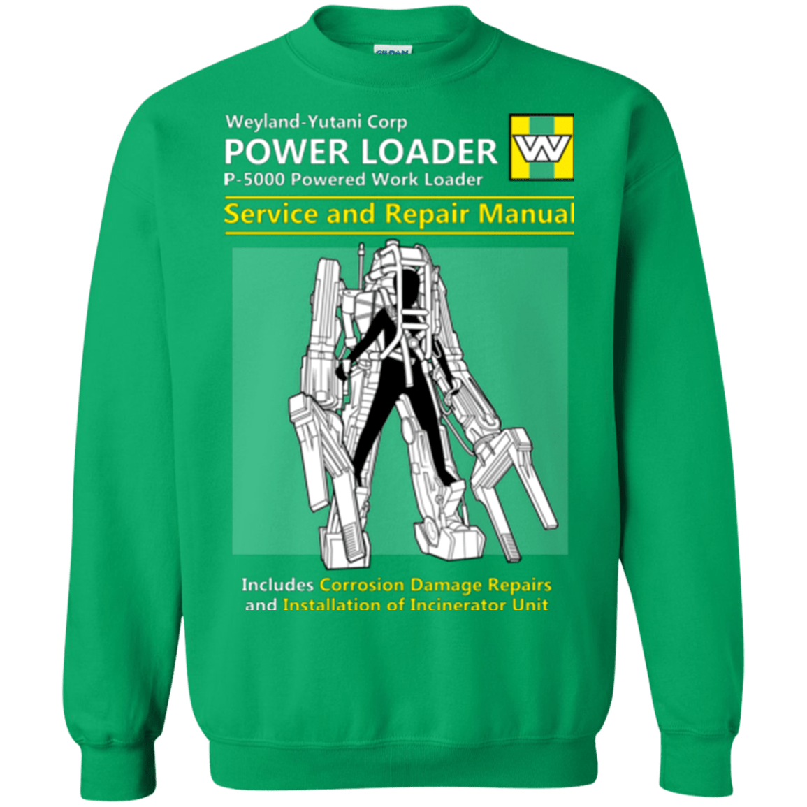 Sweatshirts Irish Green / Small POWERLOADER SERVICE AND REPAIR MANUAL Crewneck Sweatshirt