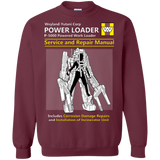 Sweatshirts Maroon / Small POWERLOADER SERVICE AND REPAIR MANUAL Crewneck Sweatshirt