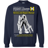 Sweatshirts Navy / Small POWERLOADER SERVICE AND REPAIR MANUAL Crewneck Sweatshirt