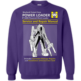 Sweatshirts Purple / Small POWERLOADER SERVICE AND REPAIR MANUAL Crewneck Sweatshirt