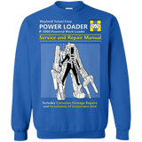Sweatshirts Royal / Small POWERLOADER SERVICE AND REPAIR MANUAL Crewneck Sweatshirt
