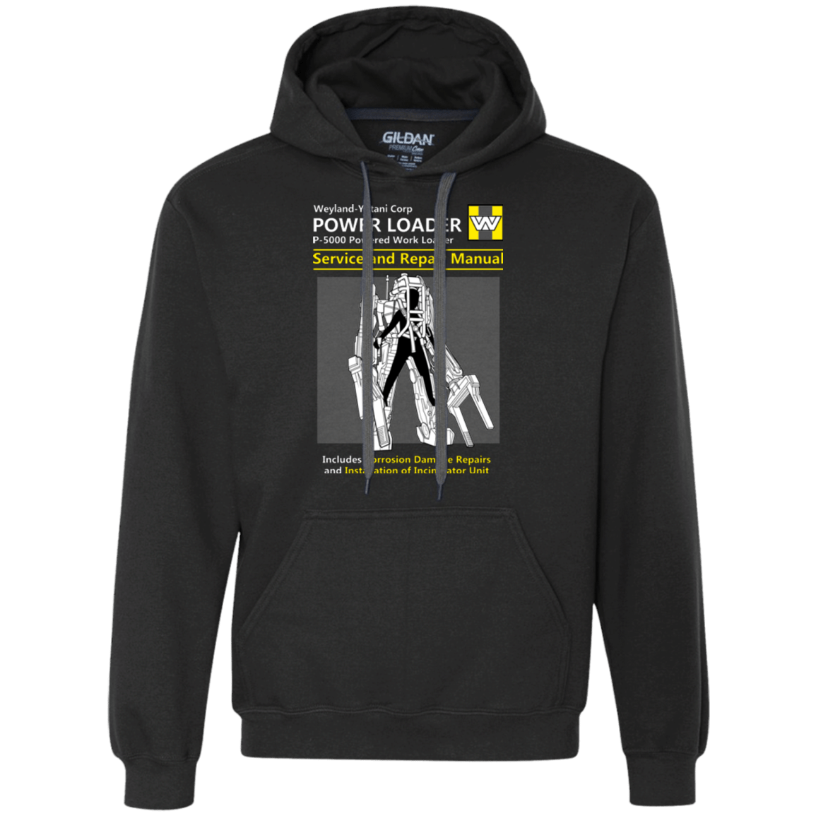 Sweatshirts Black / Small POWERLOADER SERVICE AND REPAIR MANUAL Premium Fleece Hoodie