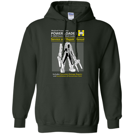 Sweatshirts Forest Green / Small POWERLOADER SERVICE AND REPAIR MANUAL Pullover Hoodie