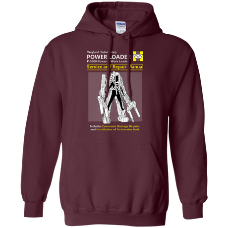 Sweatshirts Maroon / Small POWERLOADER SERVICE AND REPAIR MANUAL Pullover Hoodie