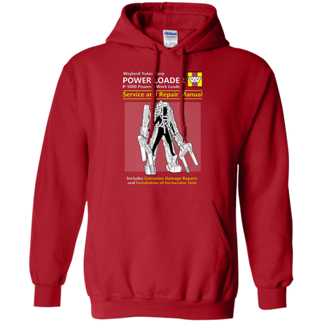 Sweatshirts Red / Small POWERLOADER SERVICE AND REPAIR MANUAL Pullover Hoodie