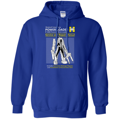 Sweatshirts Royal / Small POWERLOADER SERVICE AND REPAIR MANUAL Pullover Hoodie