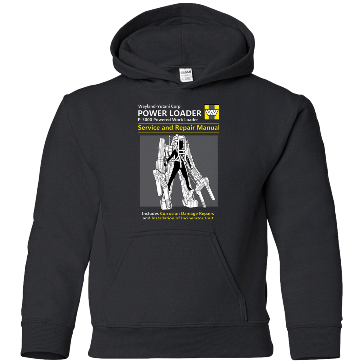 Sweatshirts Black / YS POWERLOADER SERVICE AND REPAIR MANUAL Youth Hoodie