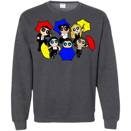 Sweatshirts Dark Heather / S Powerpuff Friends Crewneck Sweatshirt