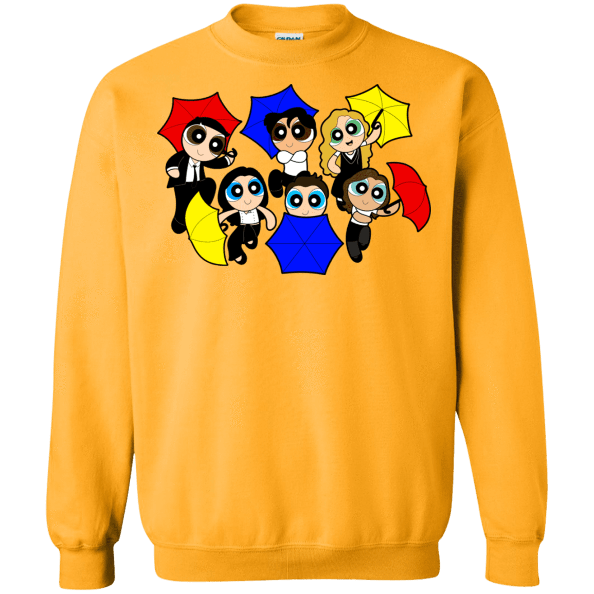 Sweatshirts Gold / S Powerpuff Friends Crewneck Sweatshirt