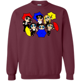 Sweatshirts Maroon / S Powerpuff Friends Crewneck Sweatshirt