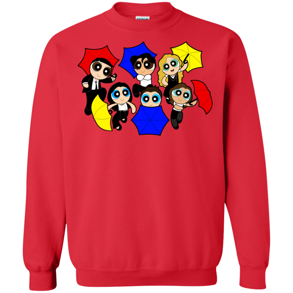 Sweatshirts Red / S Powerpuff Friends Crewneck Sweatshirt