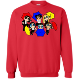 Sweatshirts Red / S Powerpuff Friends Crewneck Sweatshirt