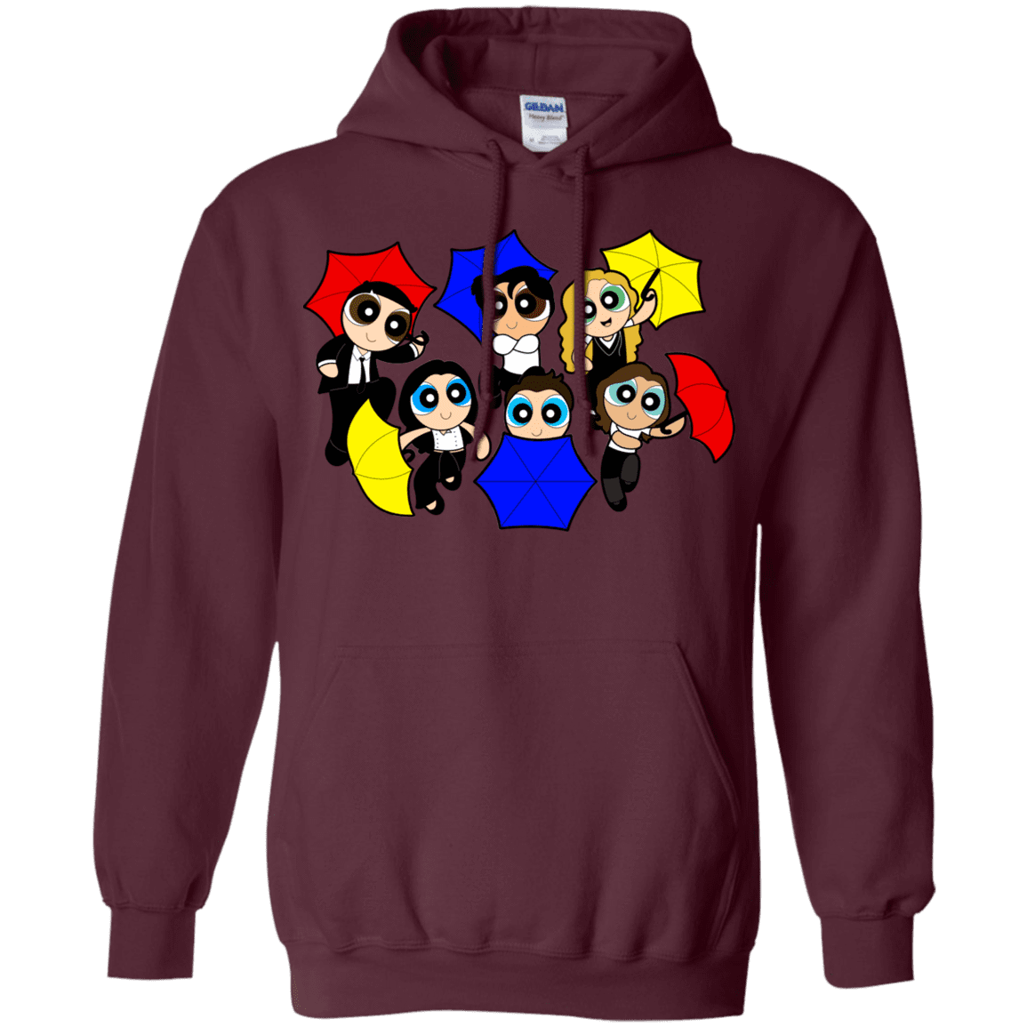 Sweatshirts Maroon / S Powerpuff Friends Pullover Hoodie