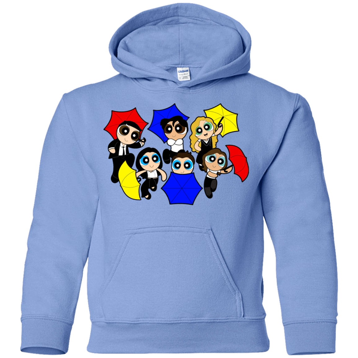 Sweatshirts Carolina Blue / YS Powerpuff Friends Youth Hoodie