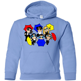 Sweatshirts Carolina Blue / YS Powerpuff Friends Youth Hoodie