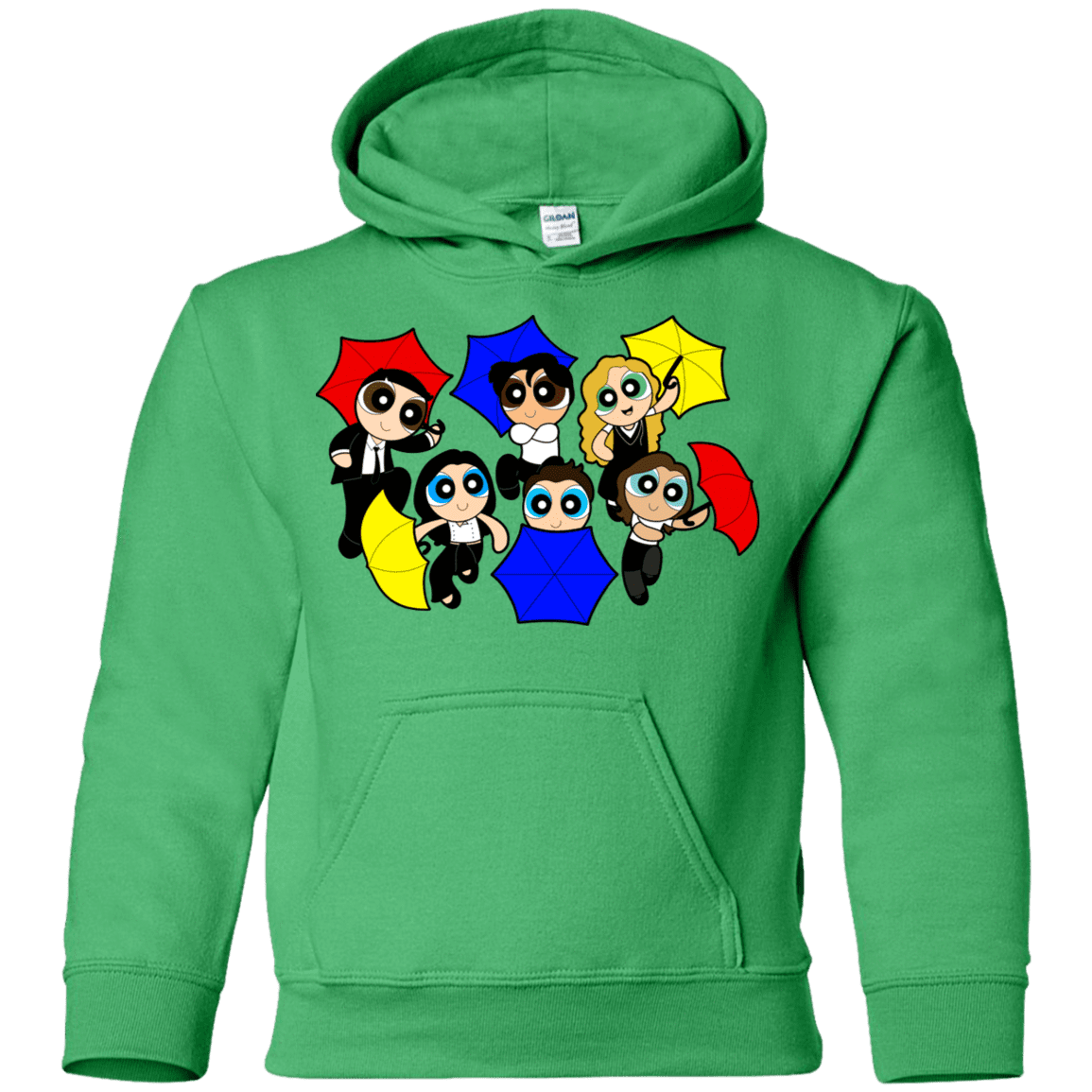 Sweatshirts Irish Green / YS Powerpuff Friends Youth Hoodie