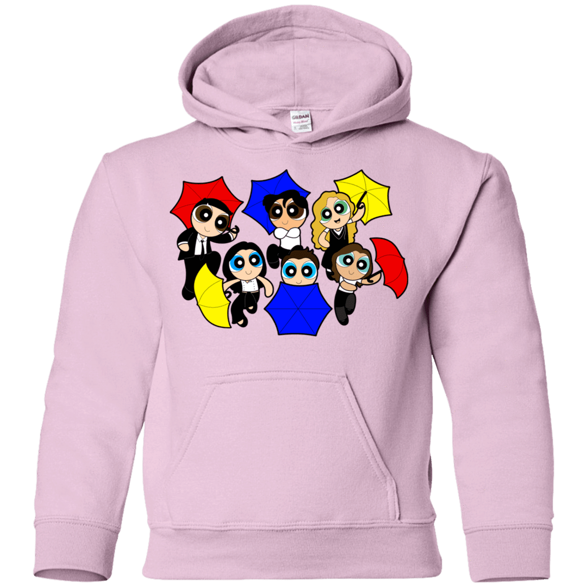 Sweatshirts Light Pink / YS Powerpuff Friends Youth Hoodie