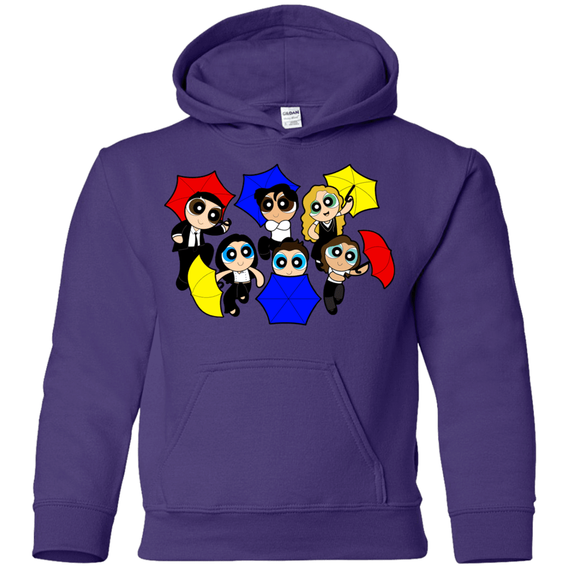 Sweatshirts Purple / YS Powerpuff Friends Youth Hoodie