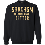 Sweatshirts Black / Small PRACTICE MAKES BITTER Crewneck Sweatshirt