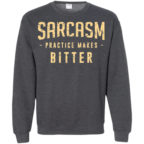 Sweatshirts Dark Heather / Small PRACTICE MAKES BITTER Crewneck Sweatshirt