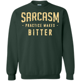 Sweatshirts Forest Green / Small PRACTICE MAKES BITTER Crewneck Sweatshirt