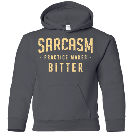 Sweatshirts Charcoal / YS PRACTICE MAKES BITTER Youth Hoodie