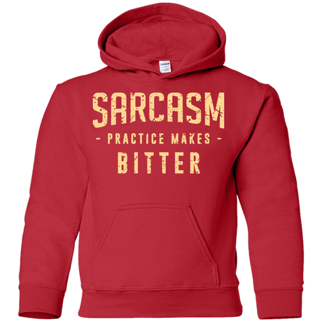 Sweatshirts Red / YS PRACTICE MAKES BITTER Youth Hoodie