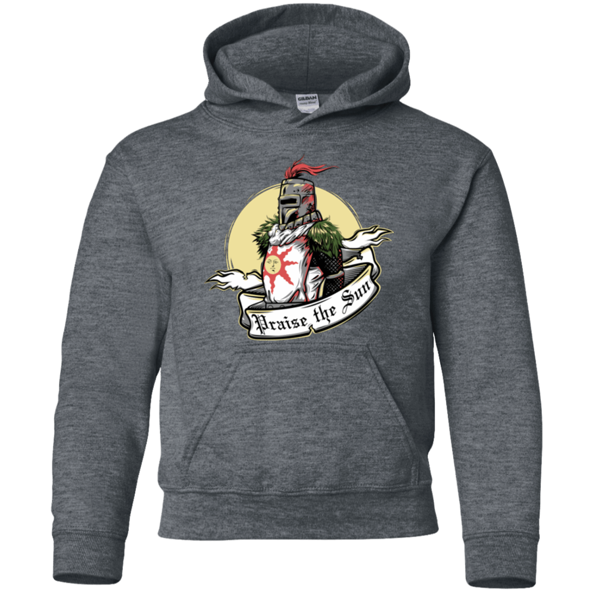 Sweatshirts Dark Heather / YS Praise the Sun Youth Hoodie
