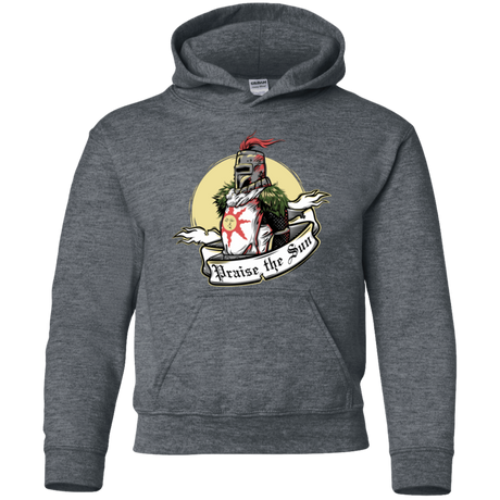 Sweatshirts Dark Heather / YS Praise the Sun Youth Hoodie