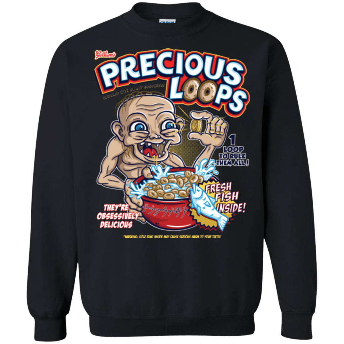 Sweatshirts Black / Small Precious Loops Crewneck Sweatshirt