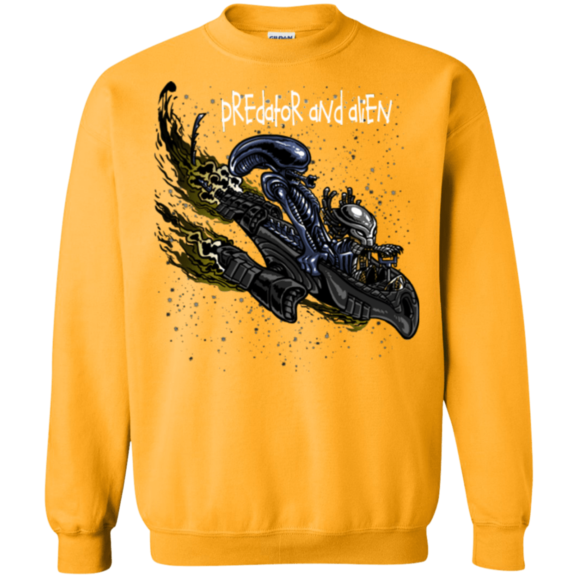 Sweatshirts Gold / Small Predator and Alien Crewneck Sweatshirt
