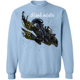 Sweatshirts Light Blue / Small Predator and Alien Crewneck Sweatshirt