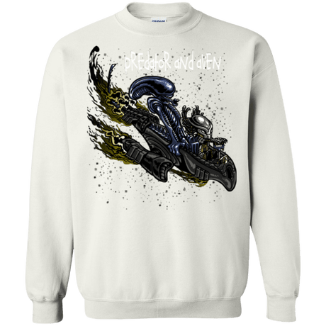 Sweatshirts White / Small Predator and Alien Crewneck Sweatshirt