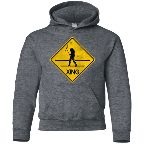 Sweatshirts Dark Heather / YS Predator Crossing Youth Hoodie