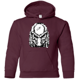 Sweatshirts Maroon / YS Predator Pixel Youth Hoodie