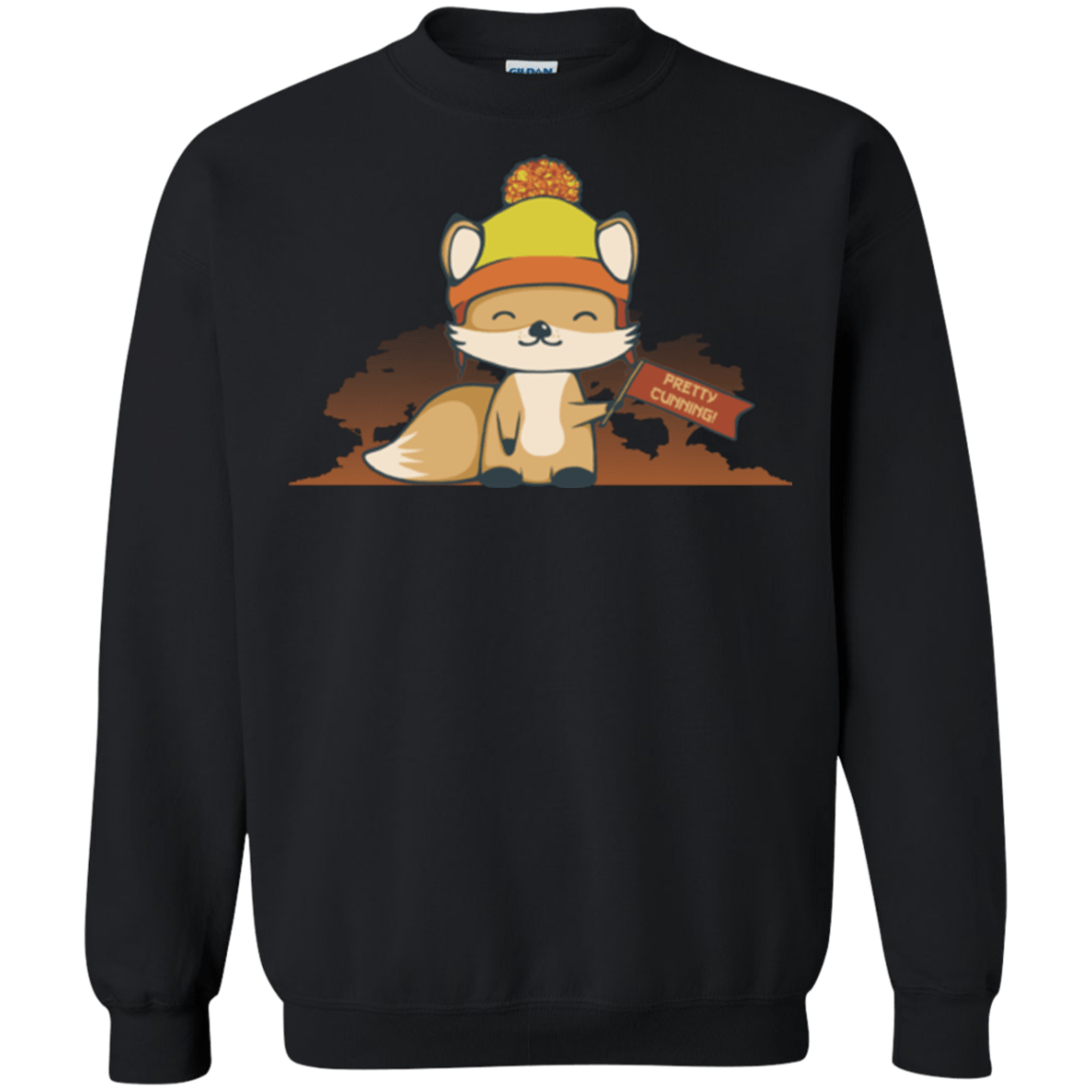 Sweatshirts Black / Small Pretty Cunning Crewneck Sweatshirt