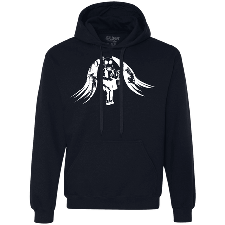 Sweatshirts Navy / S Pretty Mask Premium Fleece Hoodie