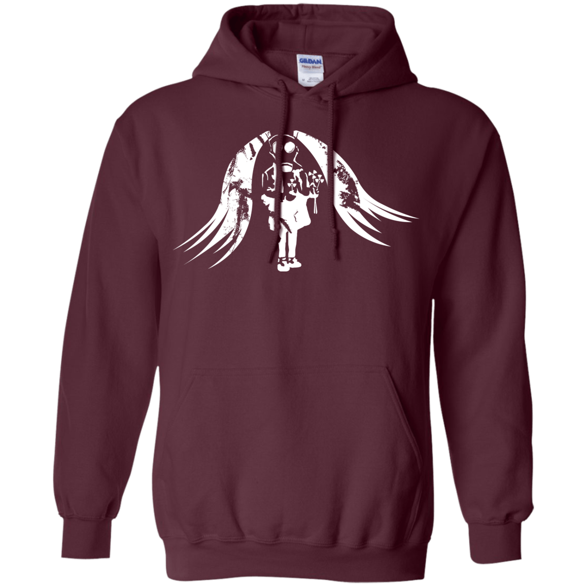 Sweatshirts Maroon / S Pretty Mask Pullover Hoodie