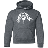 Sweatshirts Dark Heather / YS Pretty Mask Youth Hoodie