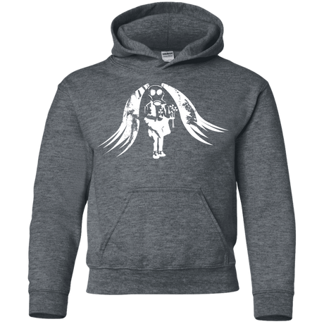 Sweatshirts Dark Heather / YS Pretty Mask Youth Hoodie