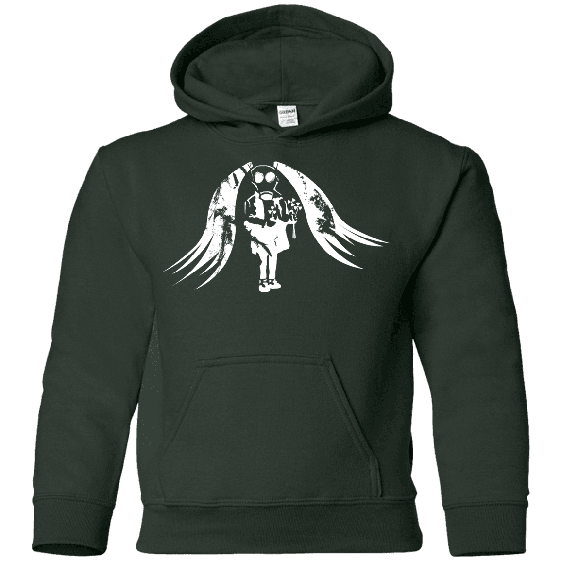 Sweatshirts Forest Green / YS Pretty Mask Youth Hoodie