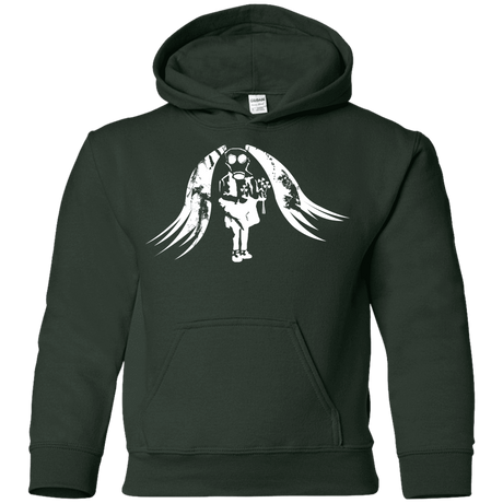 Sweatshirts Forest Green / YS Pretty Mask Youth Hoodie