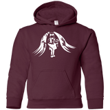Sweatshirts Maroon / YS Pretty Mask Youth Hoodie