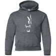 Sweatshirts Dark Heather / YS Pretty Smile Youth Hoodie