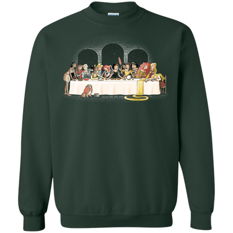 Sweatshirts Forest Green / S Princess Dinner (2) Crewneck Sweatshirt